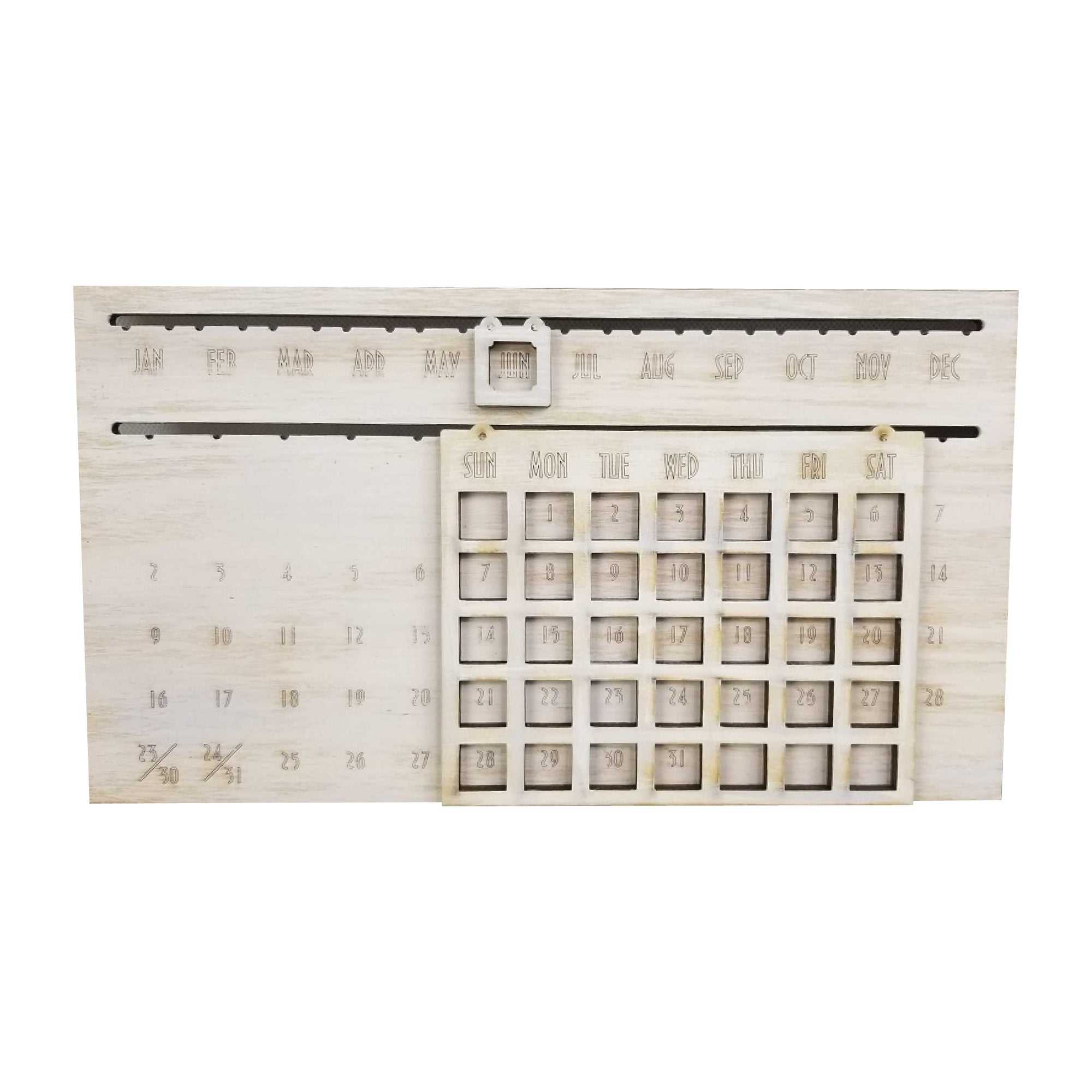 3D Truck MDF Cutout Calendar Interchangeable Kit 1 - Unfinished For DIY