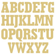 Basic Shape 2018 Block Font MDF Cutout Alphabet A-Z - Unfinished For DIY