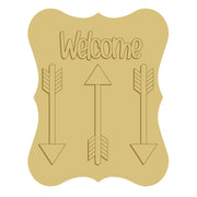 Welcome Arrows Cutout