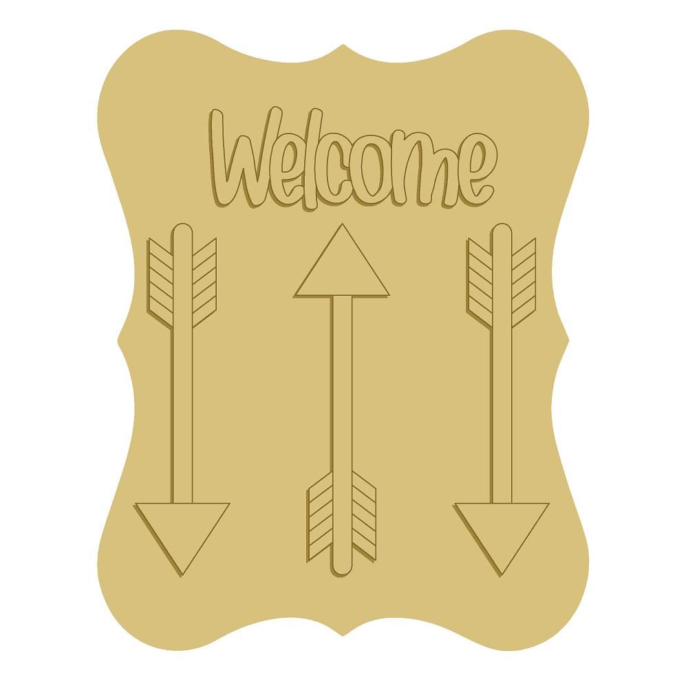 Welcome Arrows Cutout
