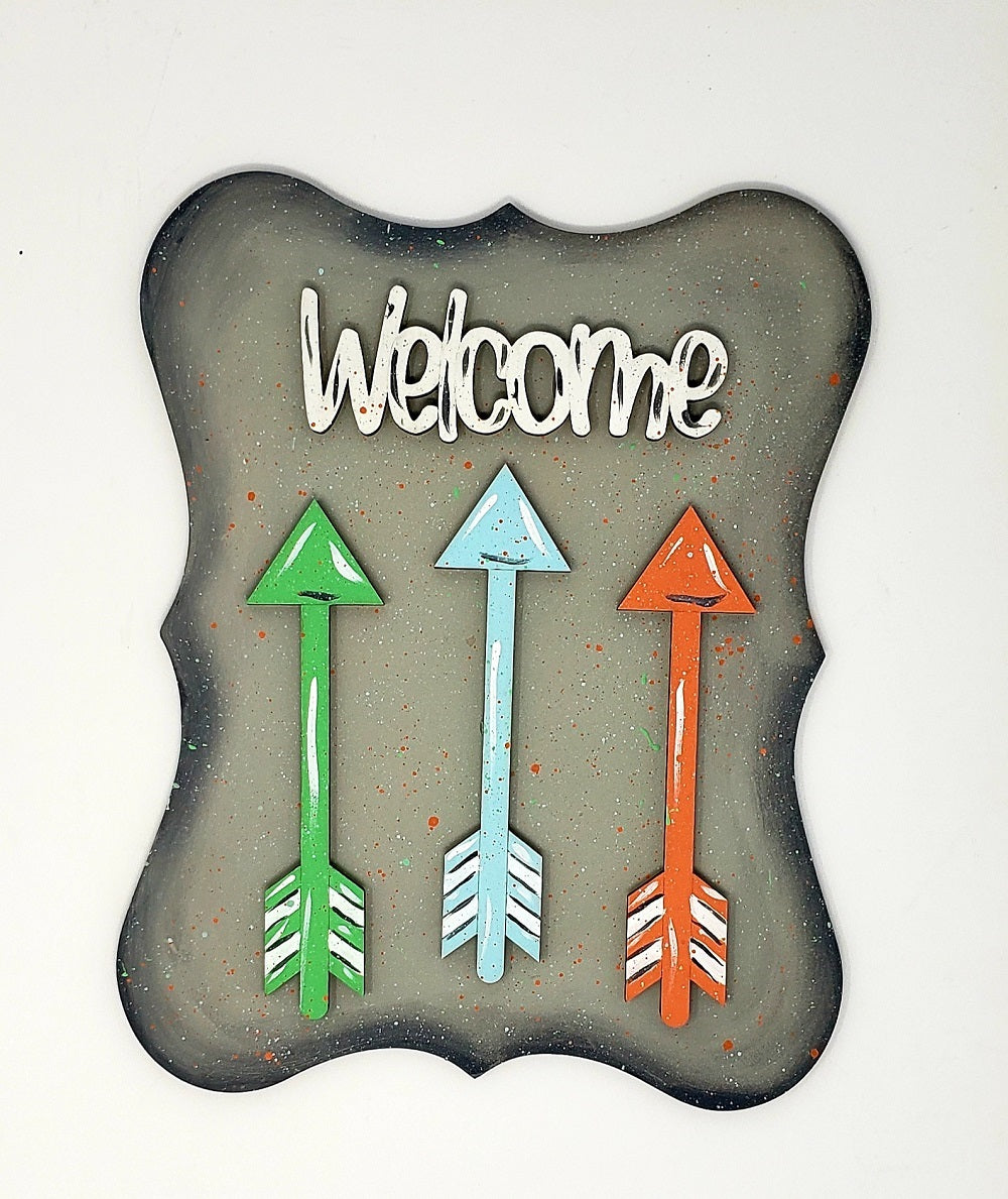 Welcome Arrows Cutout