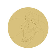 3D Round MDF Cutout Basketball Player Silhouette - Unfinished For DIY