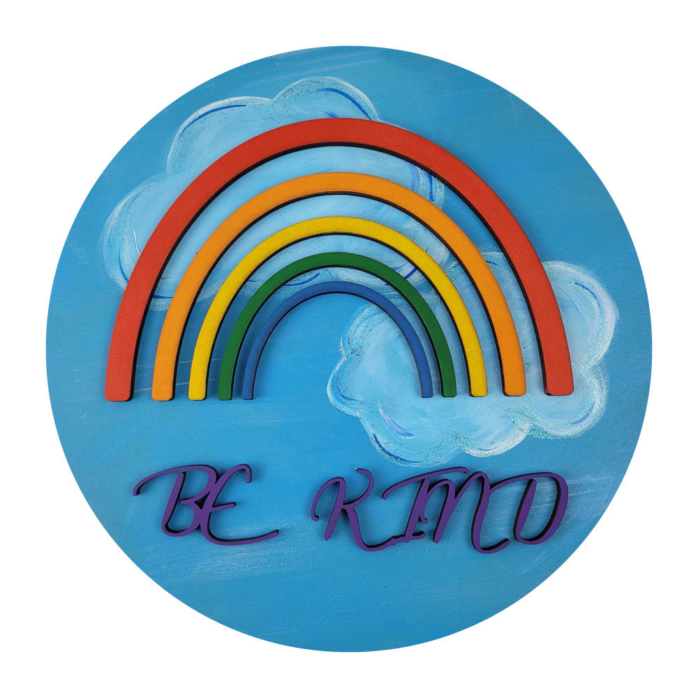 Be Kind Rainbow Cutout