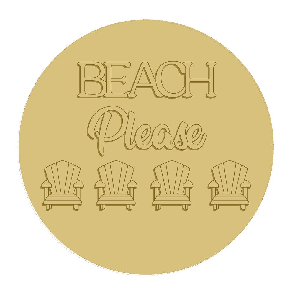 Beach Please Cutout