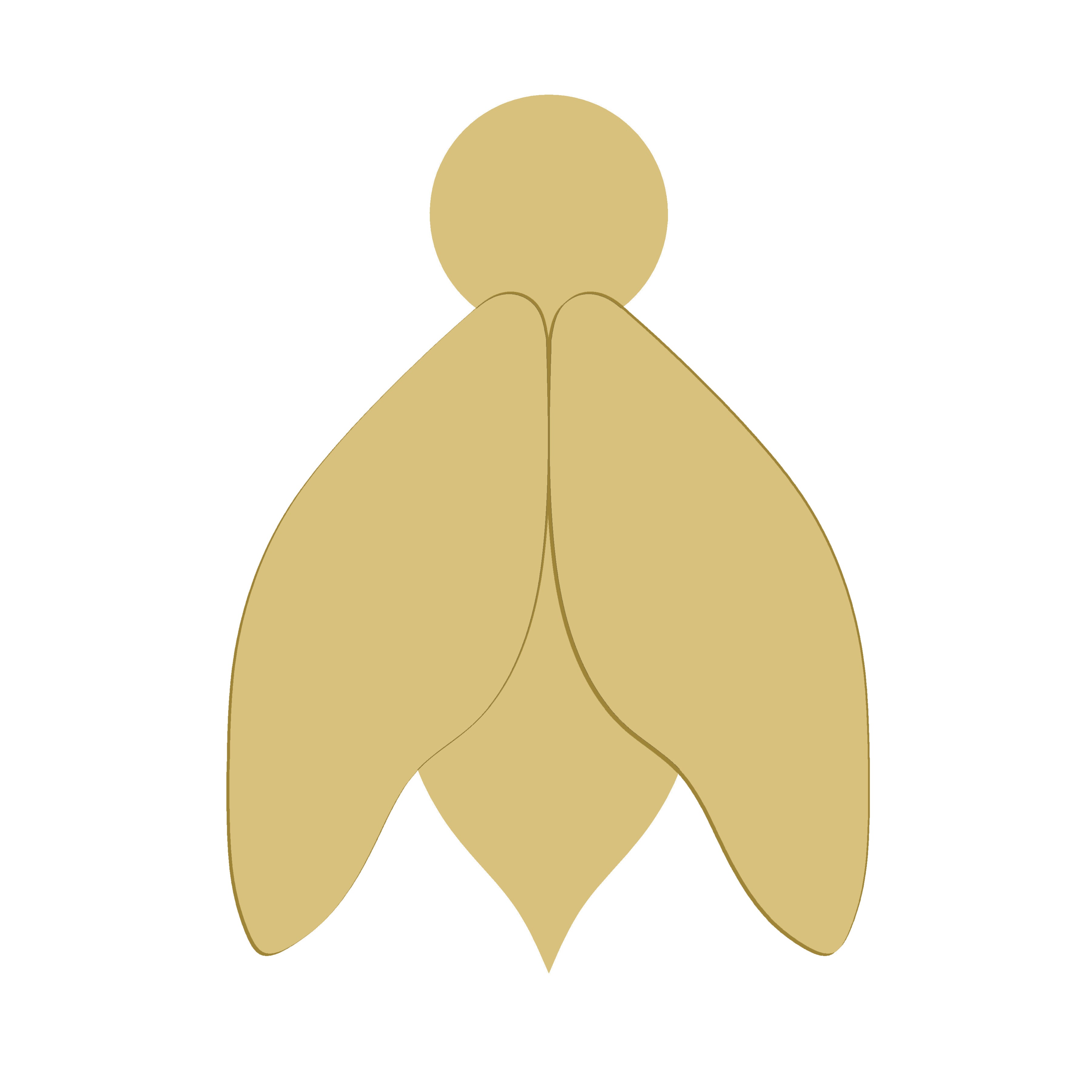 3D Bee MDF Cutout Bee Silhouette - Unfinished For DIY