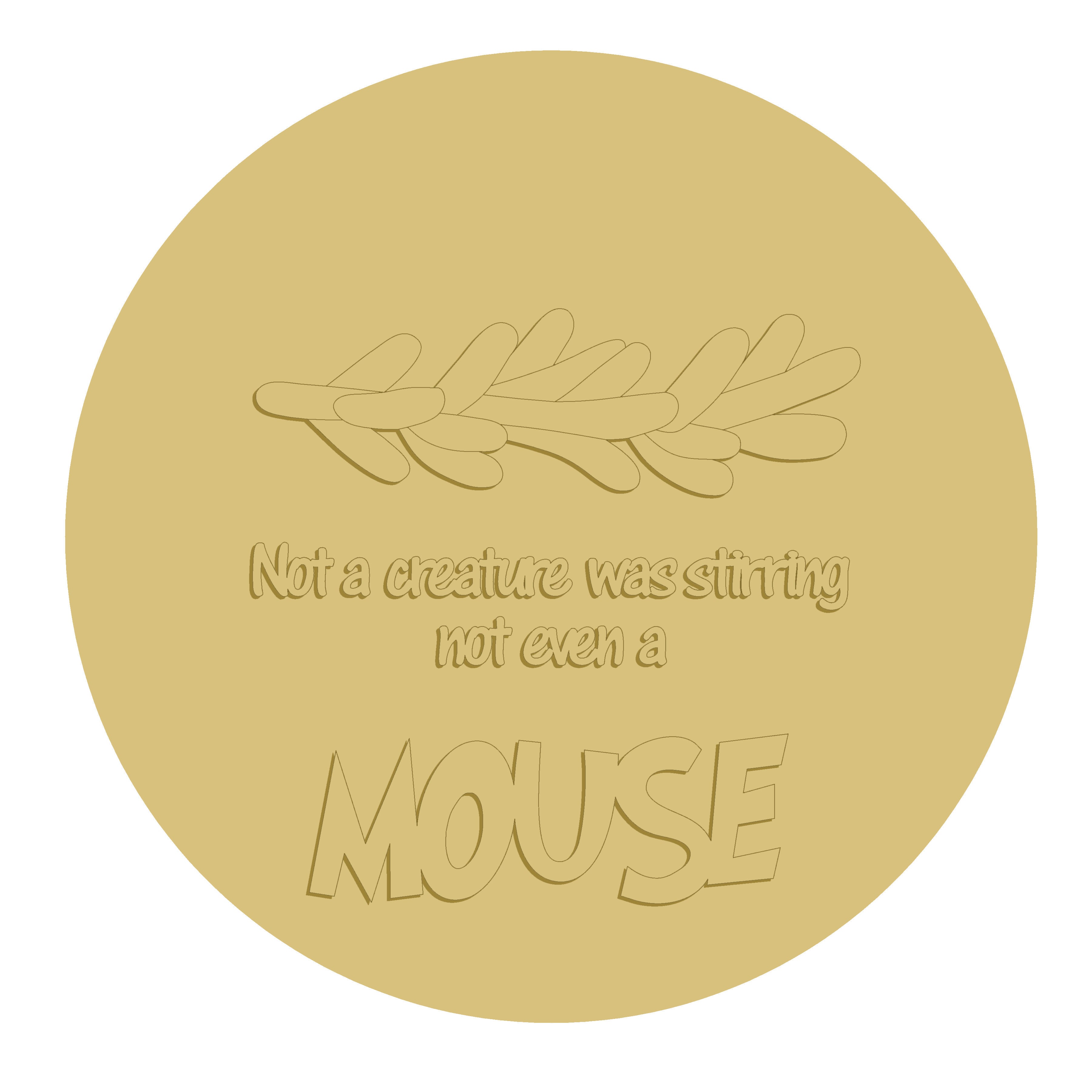 3D-CHRISTMAS-Design UNFINISHED WOOD CUTOUT STYLE 6-A1