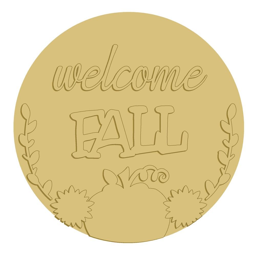 Welcome Fall Cutout