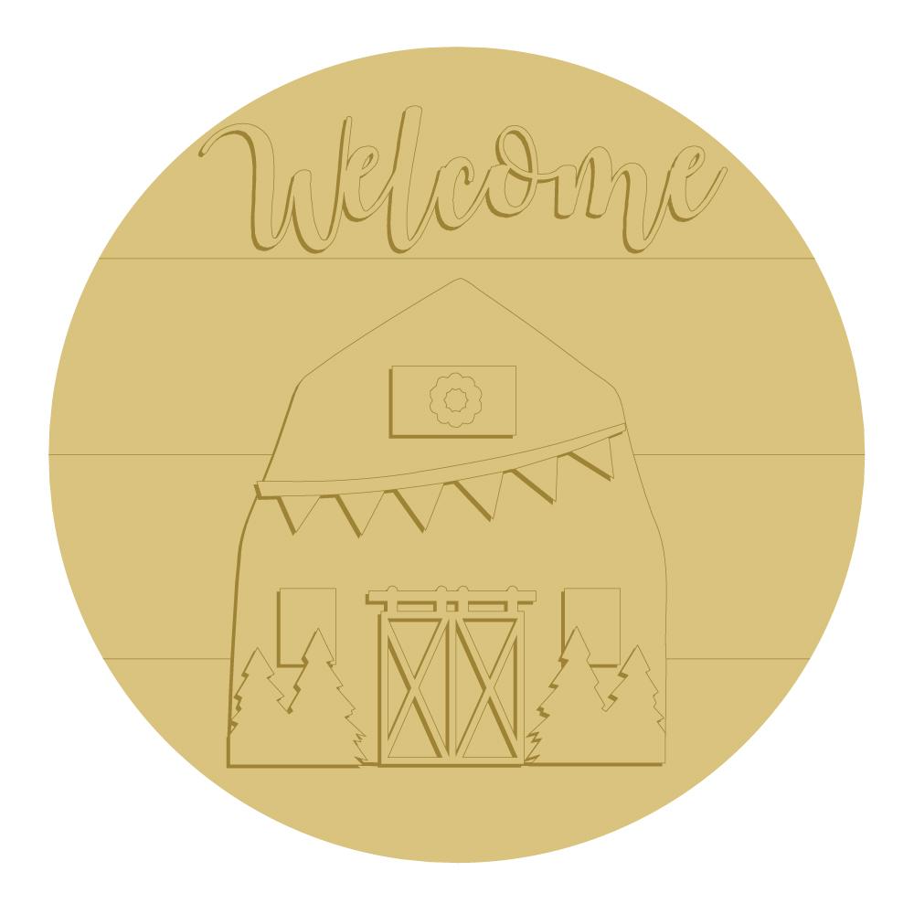 Welcome Christmas Cutout