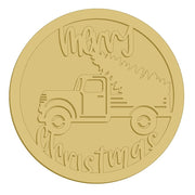 Merry Christmas Truck Tree Cutout