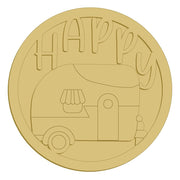 Happy With Camper Cutout