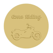 Gone Riding Motorcycle Cutout