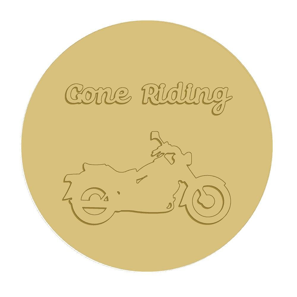 Gone Riding Motorcycle Cutout