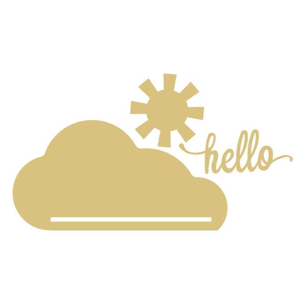 Cloud With Hello and a Sun Form