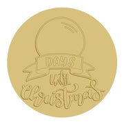 3D Round MDF Cutout Days Until Christmas - Unfinished For DIY