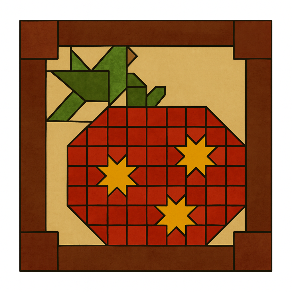 3D Design By Line Square MDF Cutout Barn Quilt Pumpkin - Unfinished For DIY