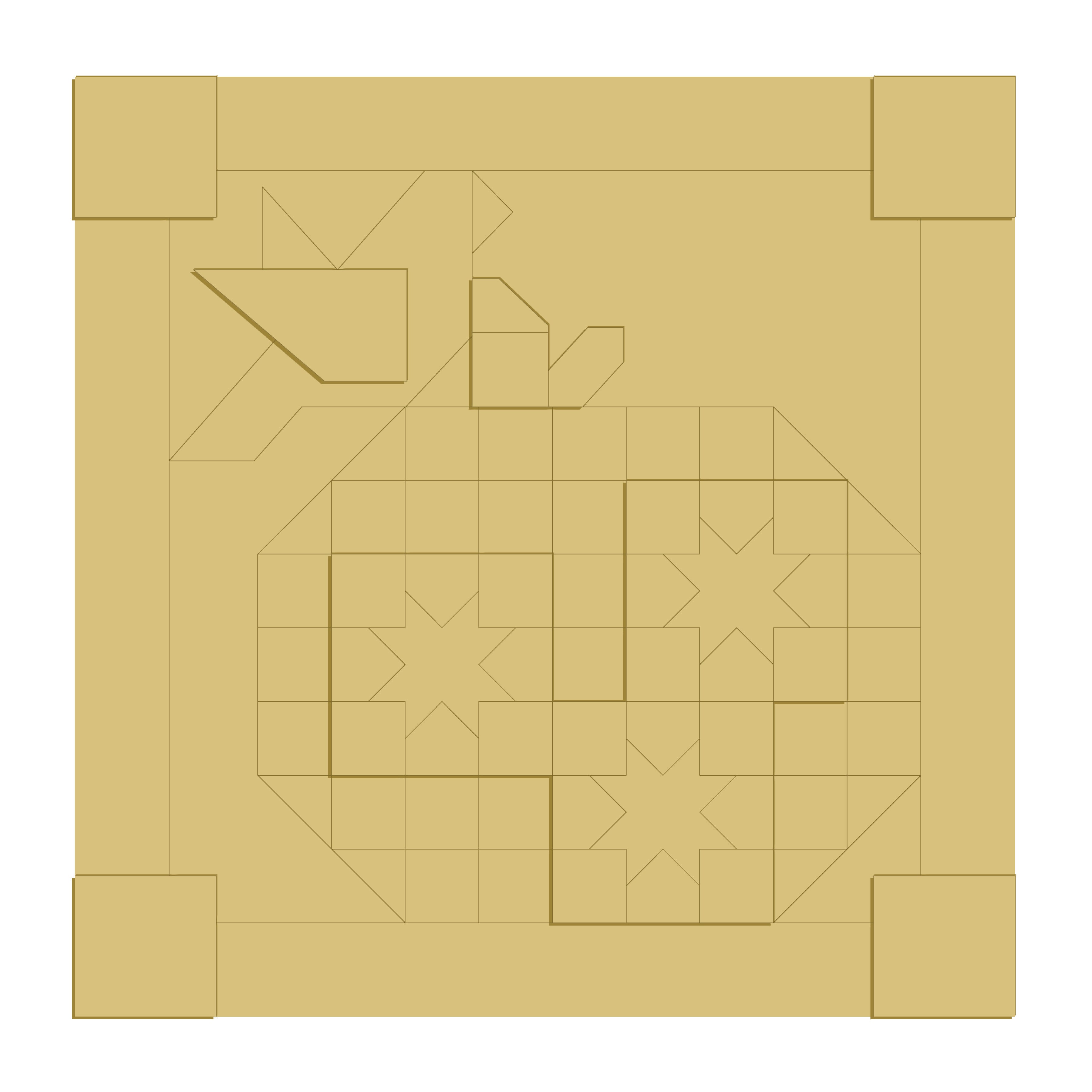 Barn Quilt 3D Wood Cutout Sign – Unfinished MDF for DIY Painting | Layered Door Hanger or Tabletop Accent | Made in USA (Copy)