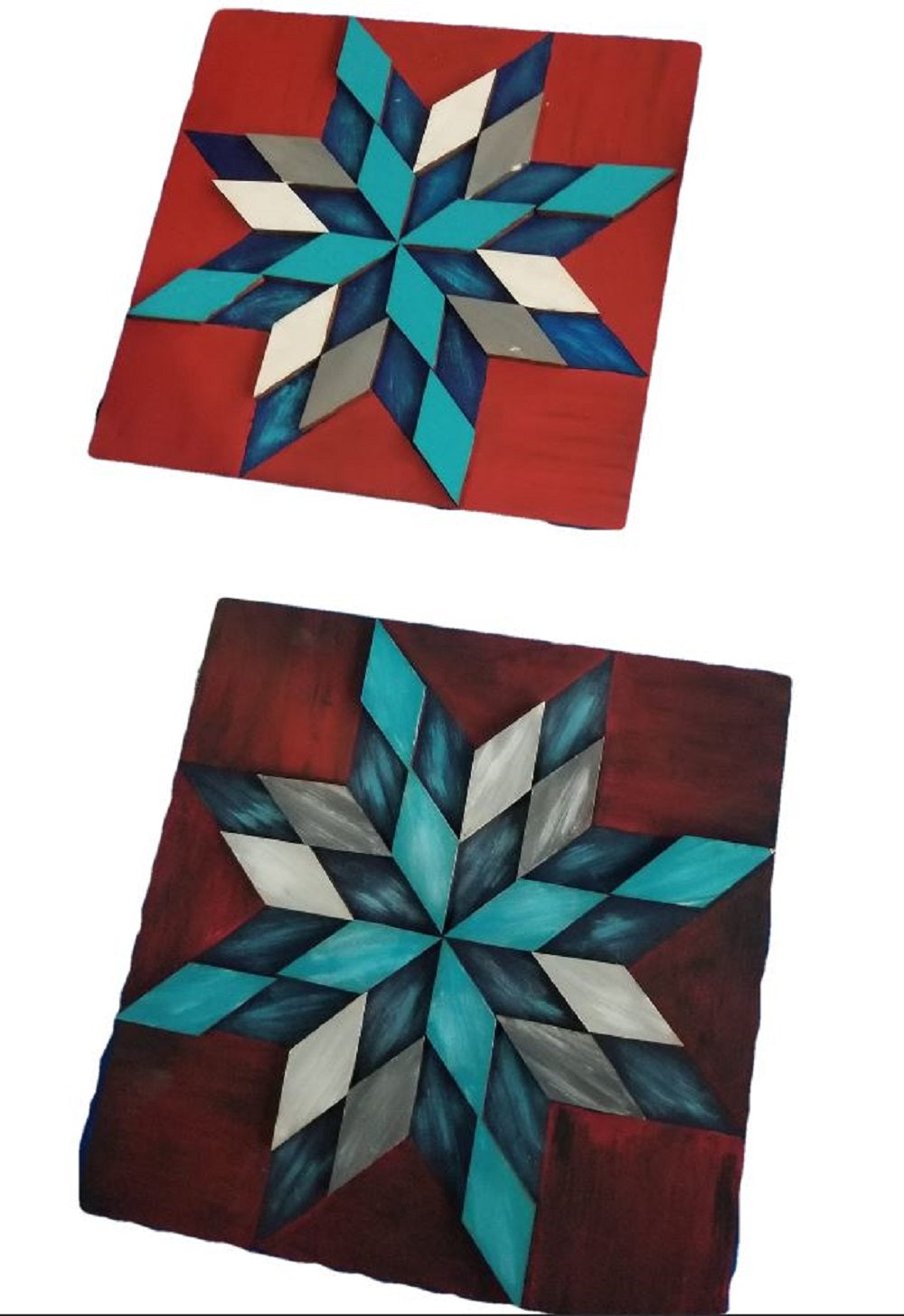 Design By Line Eight Point Star MDF Cutout Barn Quilt Pattern - Unfinished For DIY