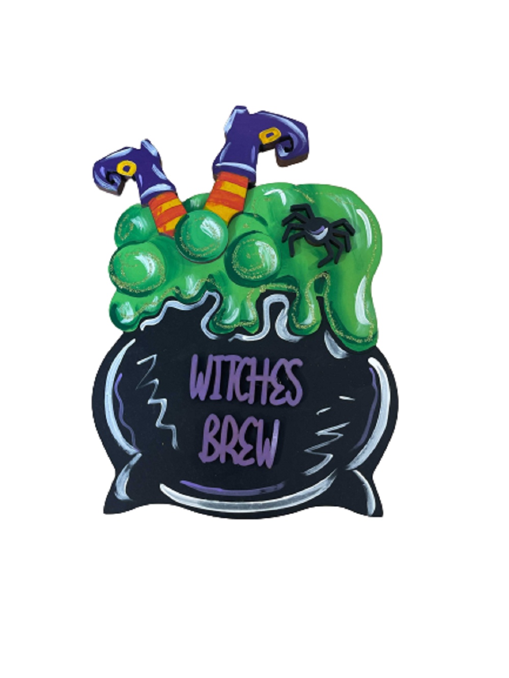 3D Design By Line Cauldron MDF Cutout Witches Brew - Unfinished For DIY