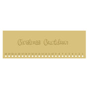 3D Design By Line Rectangle MDF Cutout Christmas Countdown - Unfinished For DIY