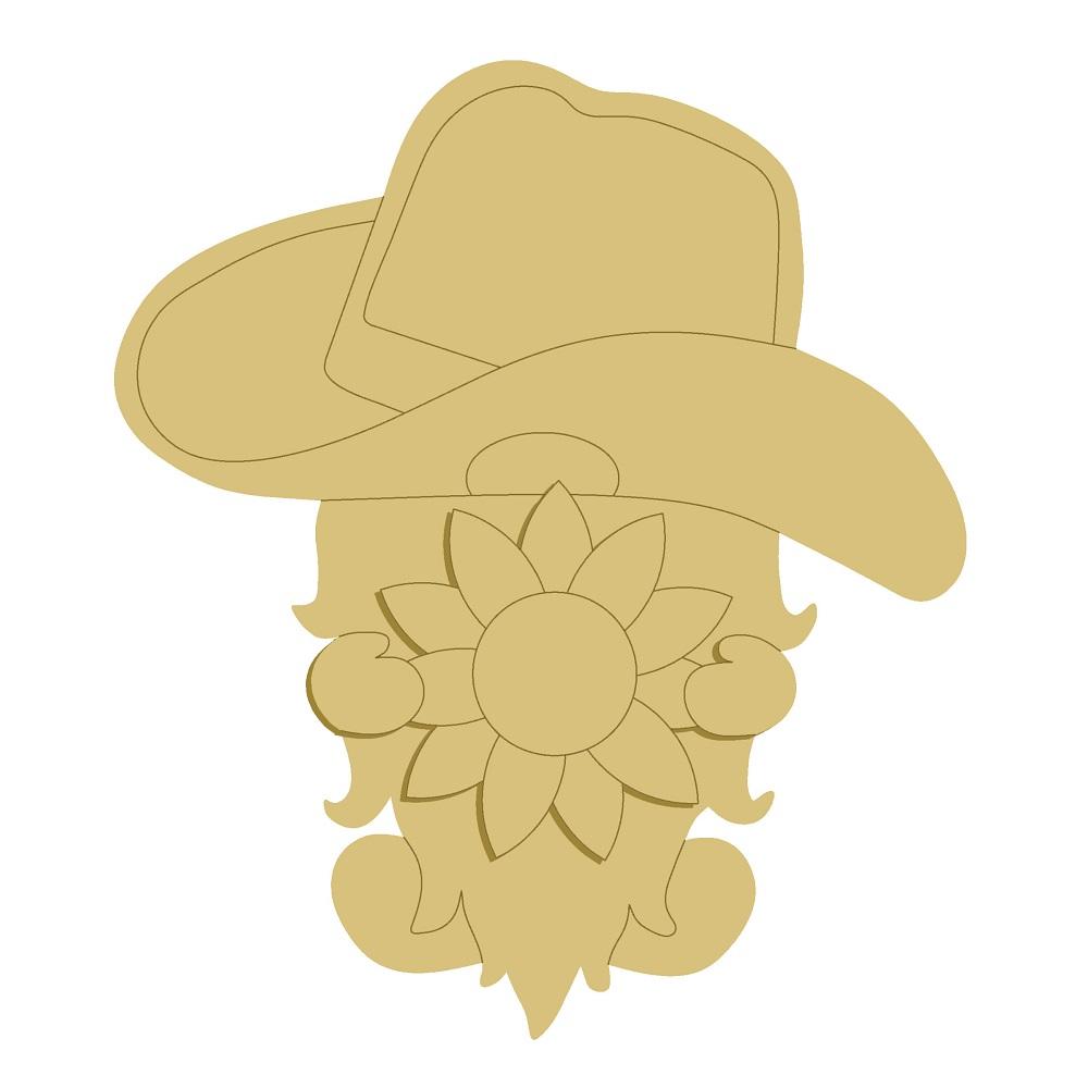 3D Design By Line Gnome MDF Cutout Sunflower Motif - Unfinished For DIY