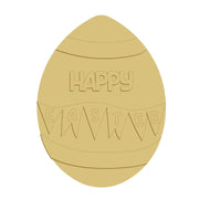3D Design By Line Egg MDF Cutout Happy Easter - Unfinished For DIY