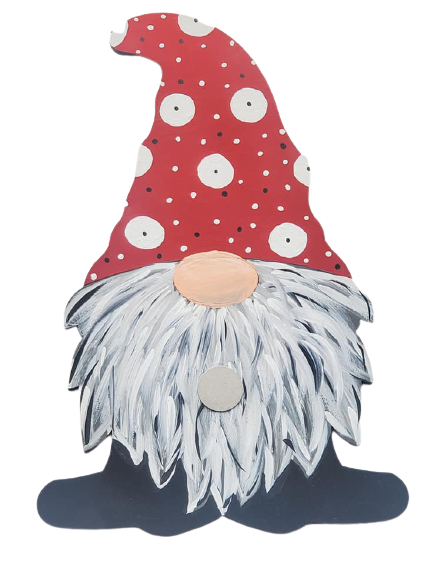 Basic Shape Gnome MDF Cutout Silhouette Style 8 - Unfinished For DIY