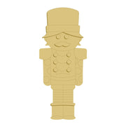 3D Design By Line Nutcracker MDF Cutout Traditional Soldier With Top Hat And Epaulets - Unfinished For DIY