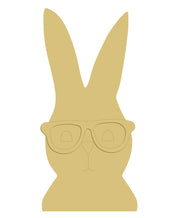 3D Design By Line Rabbit MDF Cutout Wearing Glasses - Unfinished For DIY