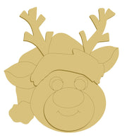 3D Design By Line Reindeer MDF Cutout Christmas Decor - Unfinished For DIY