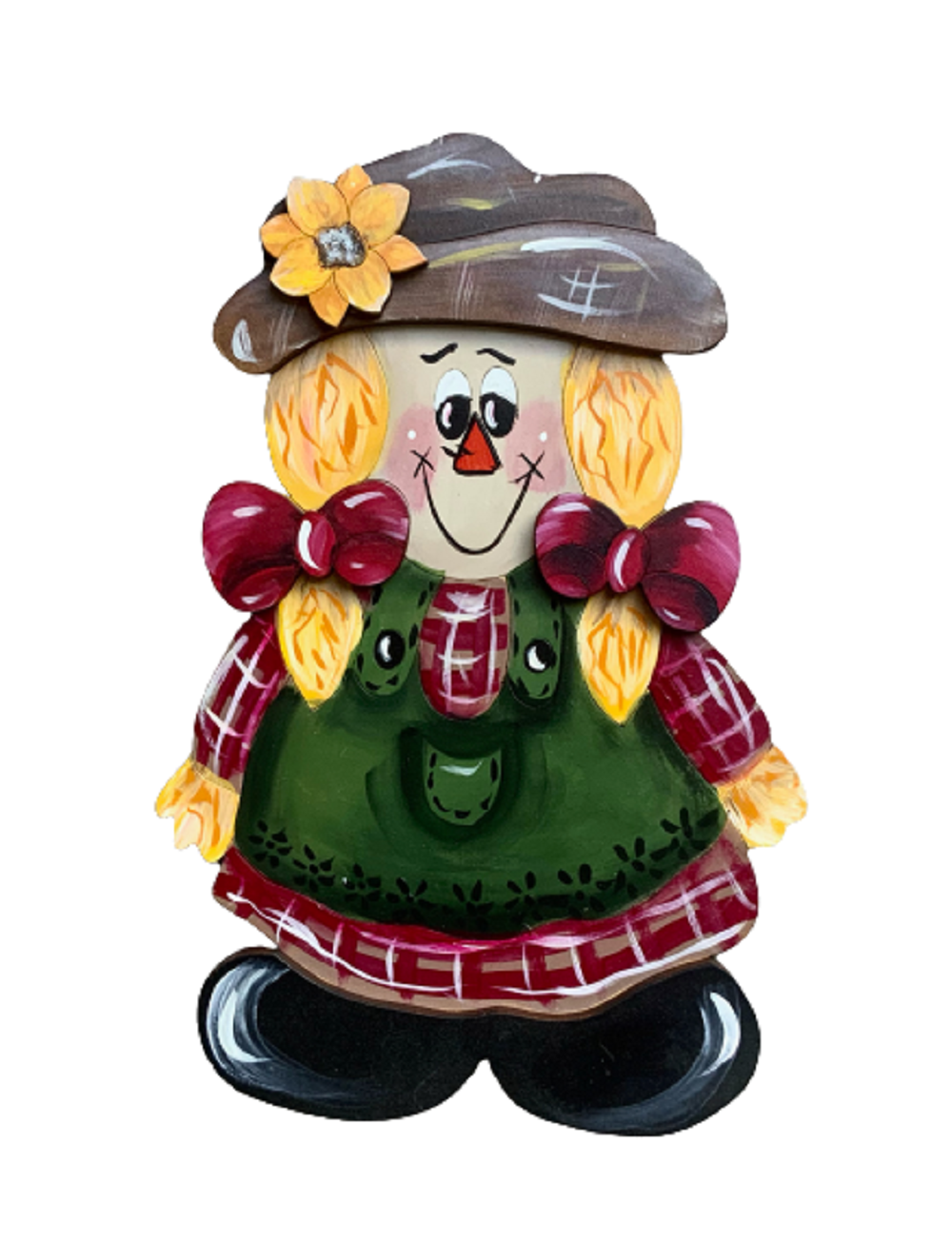 Design By Line Girl Scarecrow MDF Cutout Autumn Decor - Unfinished For DIY