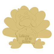 3D Design By Line Turkey MDF Cutout Leftovers Are For Quitters - Unfinished For DIY