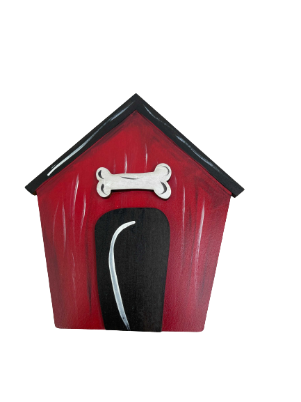 Design By Line Dog House MDF Cutout Bone Accent - Unfinished For DIY