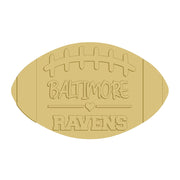 3D Football MDF Cutout Baltimore Ravens - Unfinished For DIY