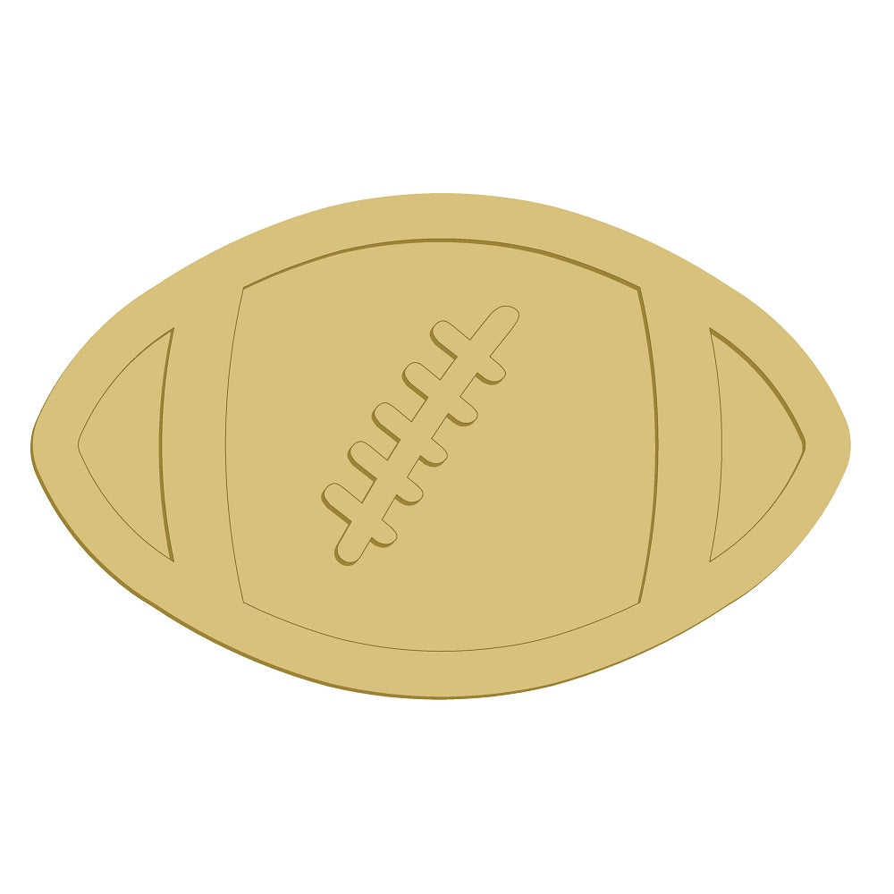 3D Football MDF Cutout - Unfinished For DIY