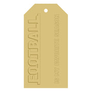 3D Tag MDF Cutout Football Is My Favorite Season - Unfinished For DIY