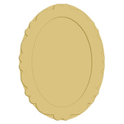 3D Oval Scalloped Frame MDF Craft Blank – Layered Fall DIY Décor- Unfinished For DIY