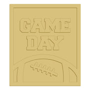 3D Square MDF Cutout Game Day - Unfinished For DIY