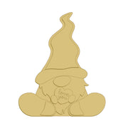 3D Gnome MDF Cutout Heart With Love You Text - Unfinished For DIY