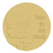3D Round MDF Cutout Here For The Candy - Unfinished For DIY