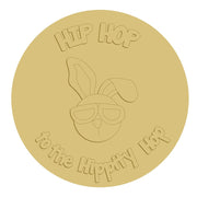 3D Round MDF Cutout Hip Hop Bunny With Sunglasses - Unfinished For DIY