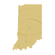 3D  MDF Cutout  Indiana Penguin  - Unfinished For DIY