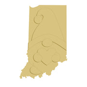 3D  MDF Cutout  Indiana Gnome  - Unfinished For DIY