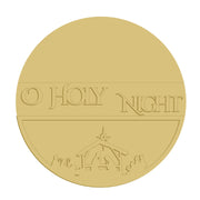 3D Round MDF Cutout Holy Night Nativity Scene - Unfinished For DIY