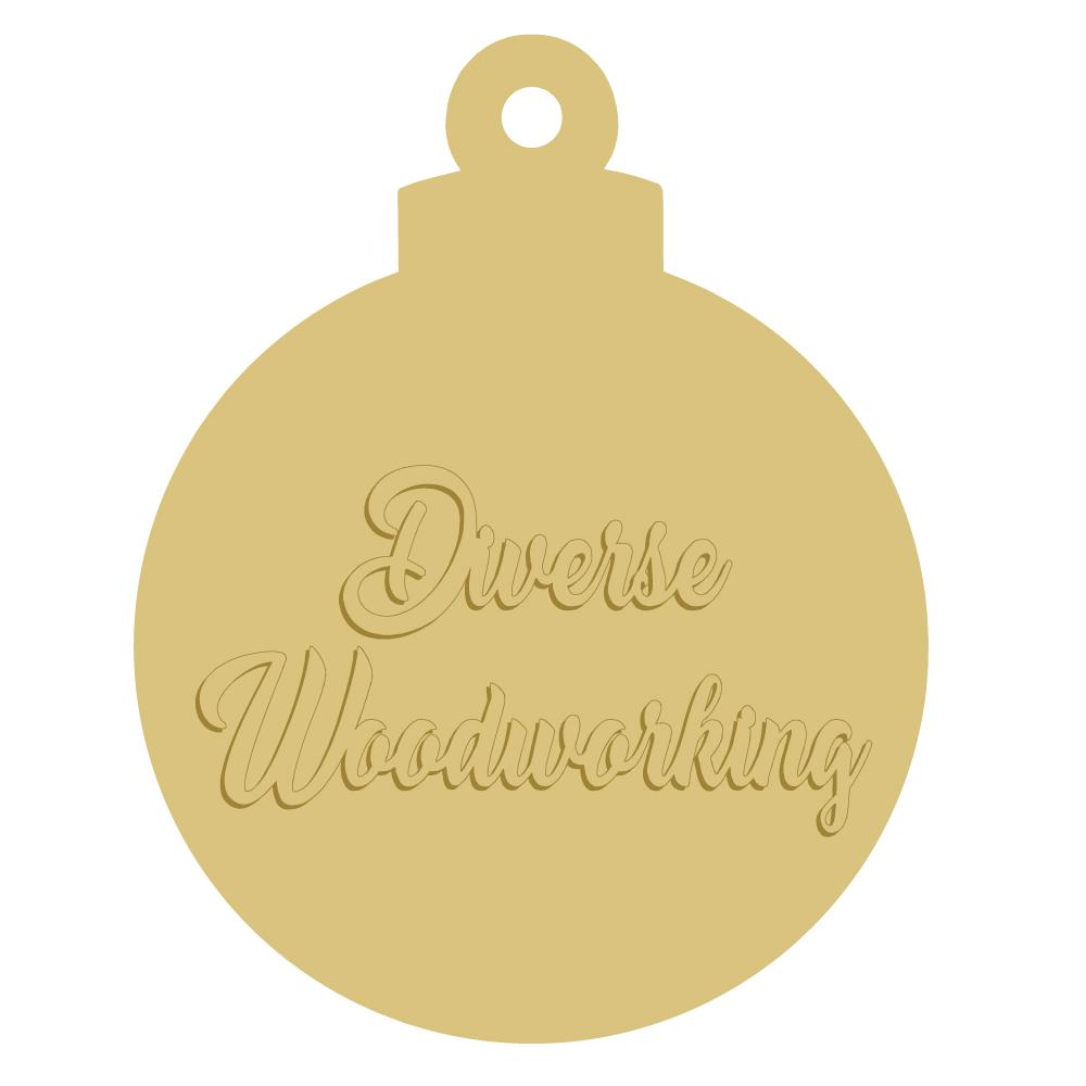 3D Ornament MDF Cutout Diverse Woodworking - Unfinished For DIY