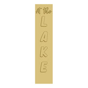 3D Sign MDF Cutout At The Lake (Letters Only) - Unfinished For DIY