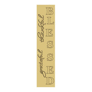 3D Porch Leaner MDF Cutout Blessed (Letters Only) - Unfinished For DIY