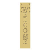 3D Porch Leaner MDF Cutout Welcome Vertical Text With Stars (Letters Only) - Unfinished For DIY