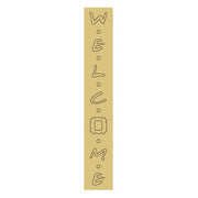 3D Vertical Sign MDF Cutout Welcome (Letters Only) - Unfinished For DIY