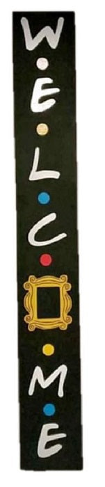 3D Vertical Sign MDF Cutout Welcome (Letters Only) - Unfinished For DIY