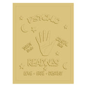 3D Square MDF Cutout Hand With Psychic Readings - Unfinished For DIY